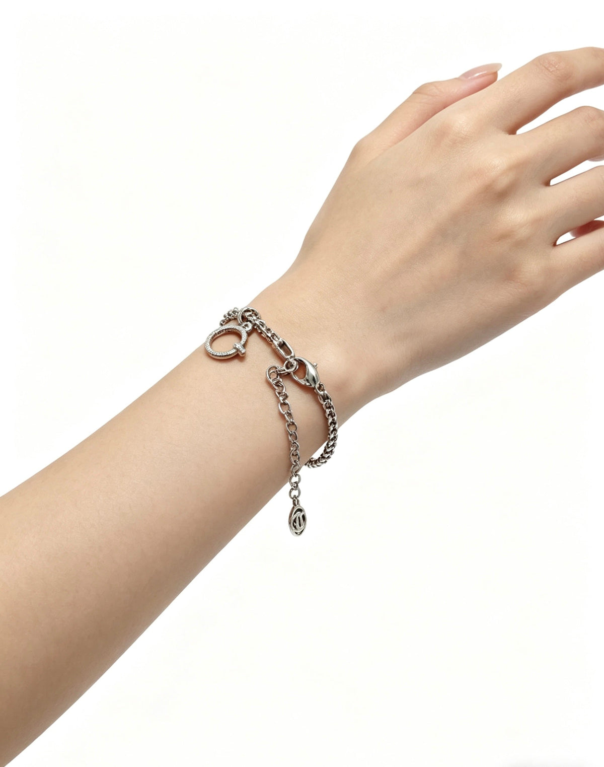 Martin Graham bracelet in polished metal-tone – side detail