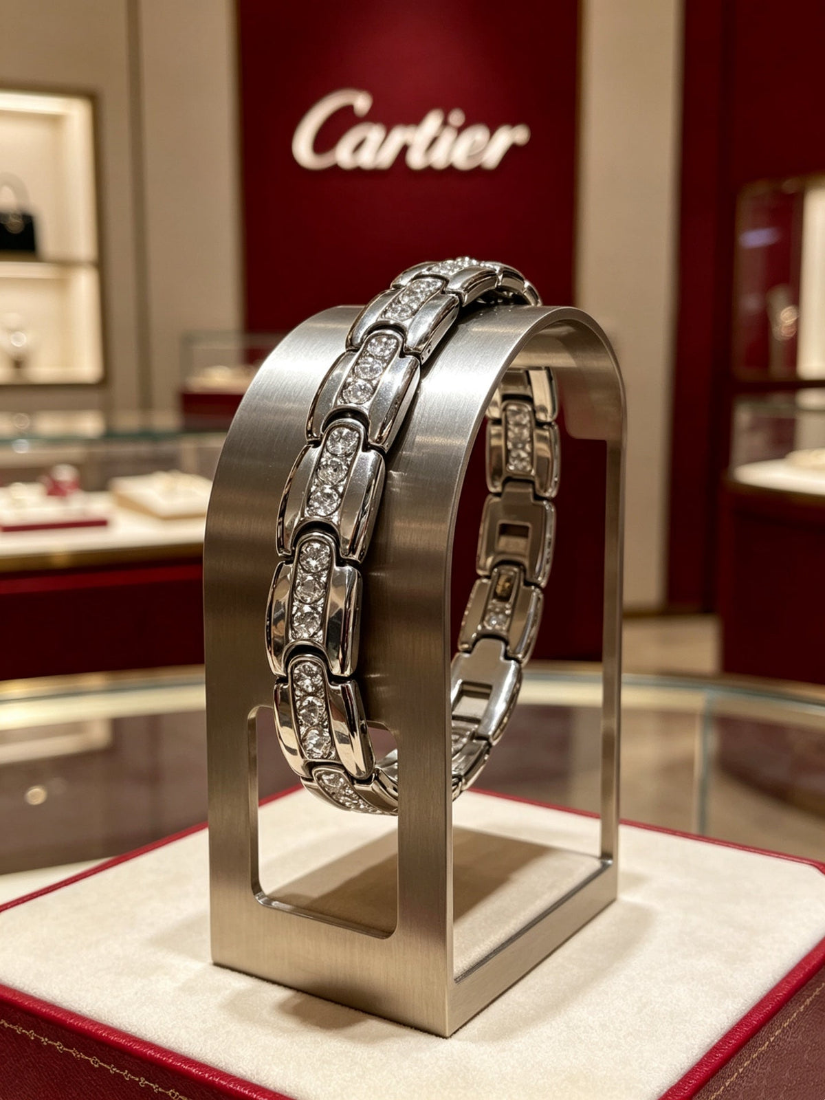 Martin Graham bracelet in polished metal-tone – side detail