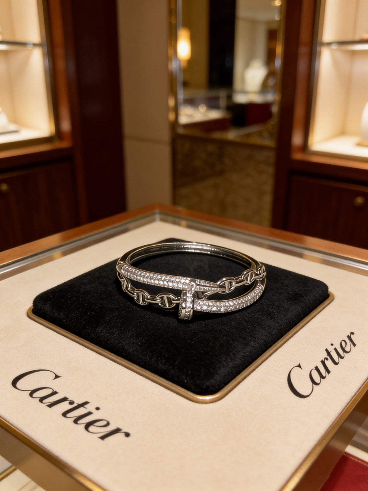 Martin Graham bracelet in polished metal-tone – side detail
