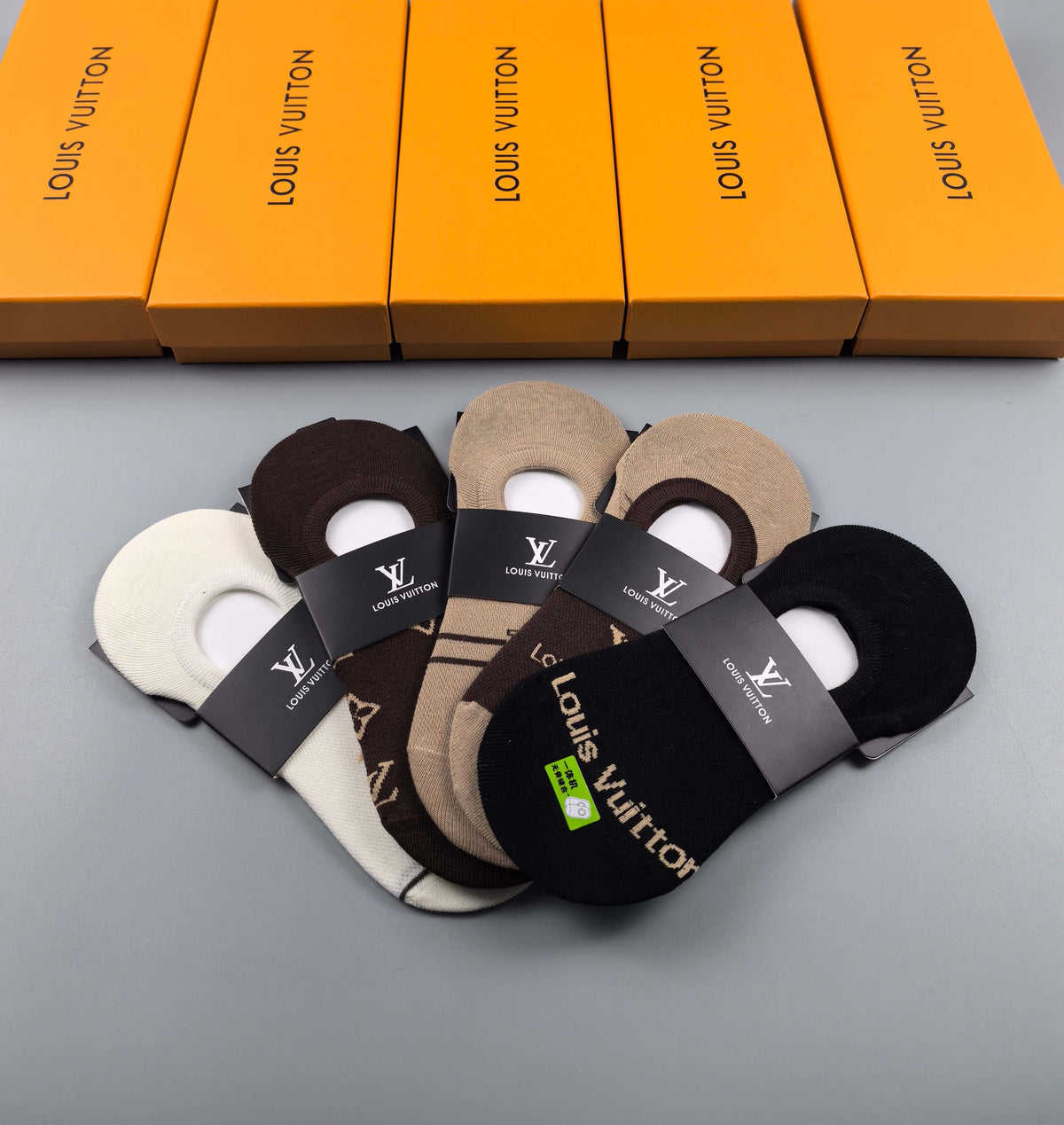 Louis Vuitton No-Show Socks - 5-Pair Set