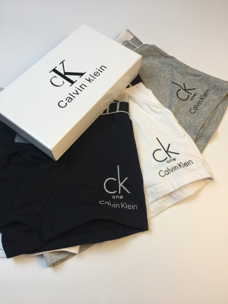 Calvin Klein Cotton All-Over Monogram-Style Graphics Men's Boxer Briefs - 3-Piece Box