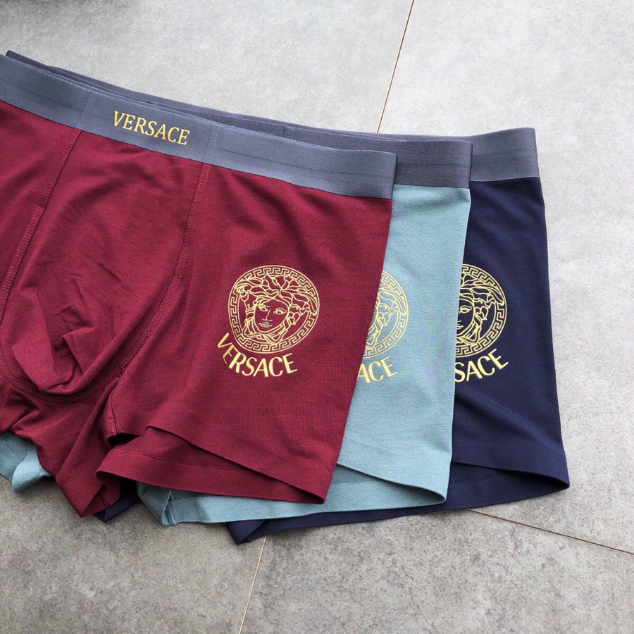 Versace Contrast-Waistband Modal-Blend Boxer Briefs - Box of 3