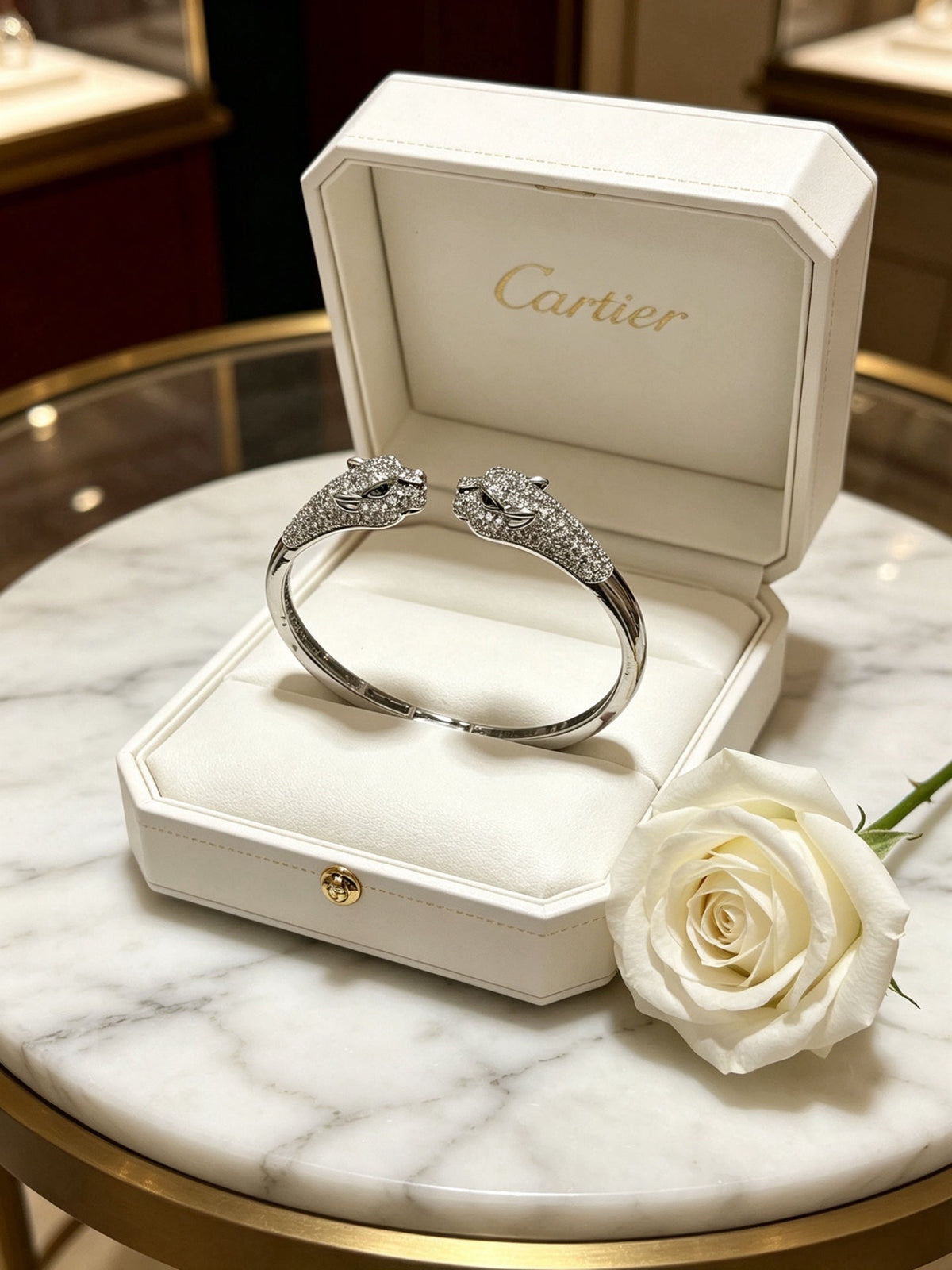 Martin Graham bracelet in polished metal-tone – side detail