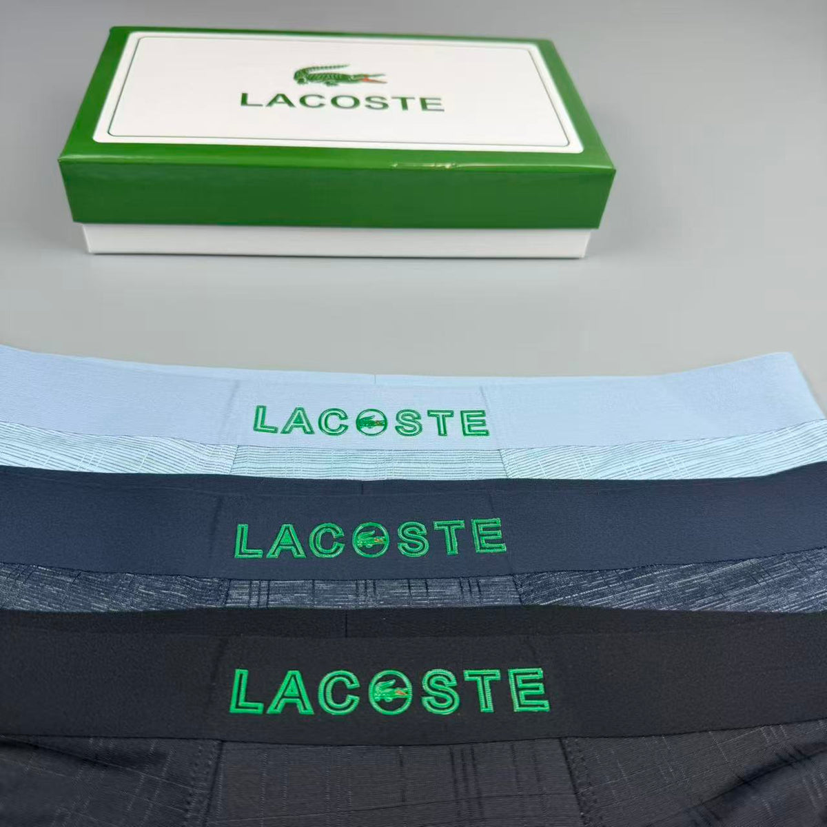 Unbranded Contrast Waistbands And Understated Front Branding Men's Boxer Briefs - 3-Piece Box