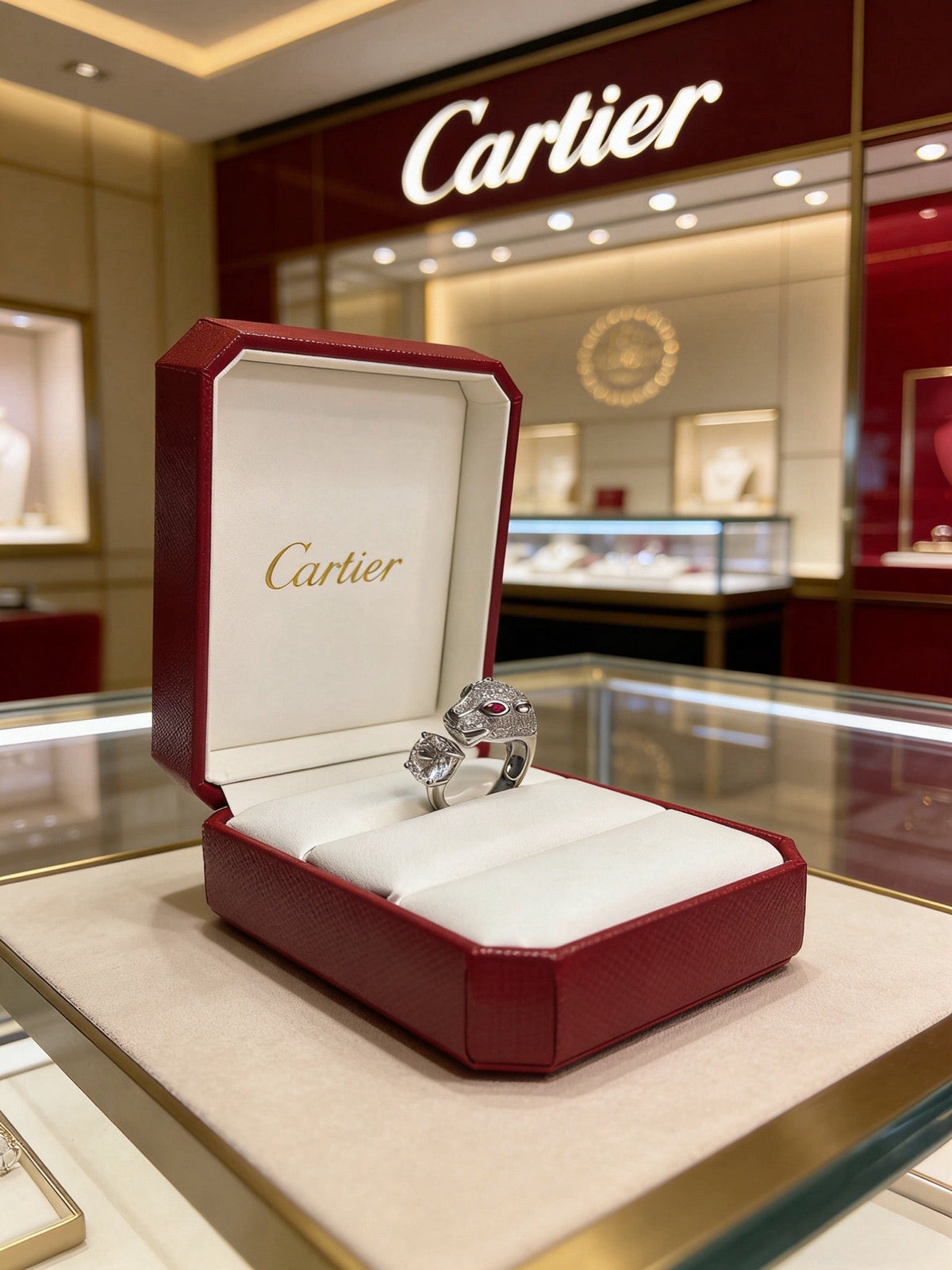 Martin Graham ring in polished metal-tone – side detail