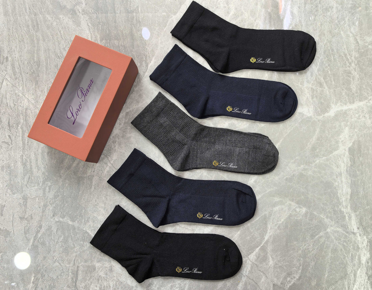 Unbranded Modal Blend Crew Socks - 5-Pair Set