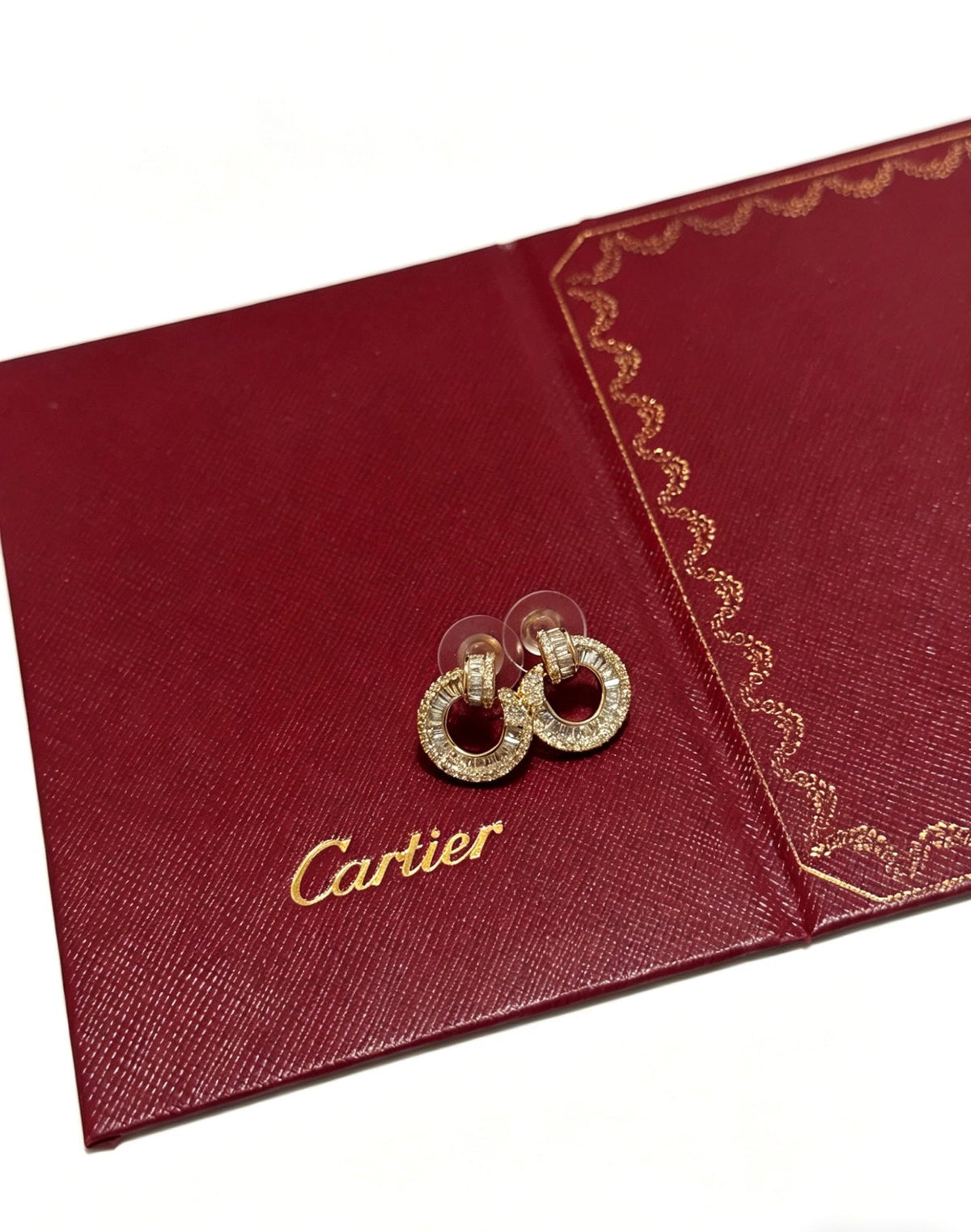 Martin Graham earrings in polished metal-tone – side detail