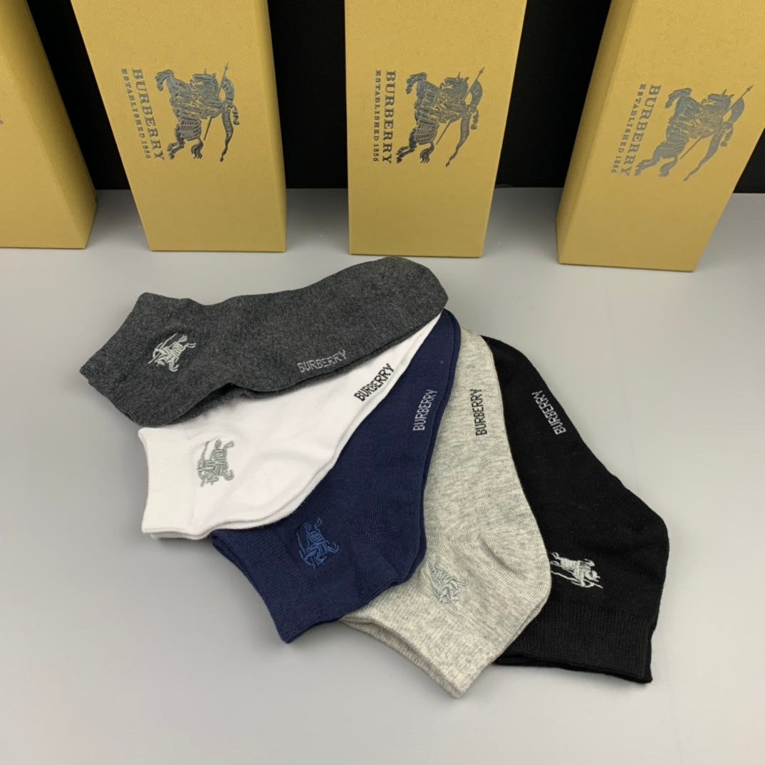 Burberry Cotton Socks - 5-Pair Set