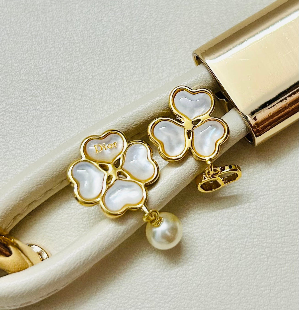 Martin Graham earrings in polished metal-tone – side detail