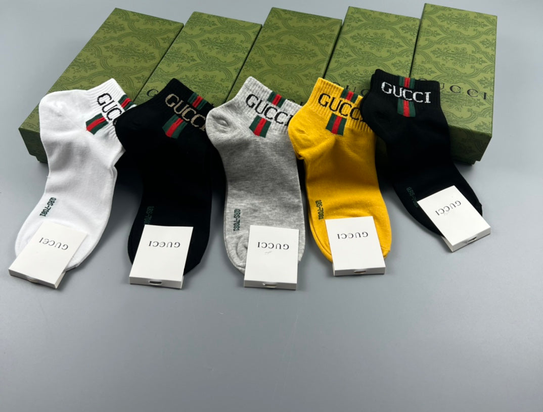 Gucci Cotton Socks – 5-Pair Pack