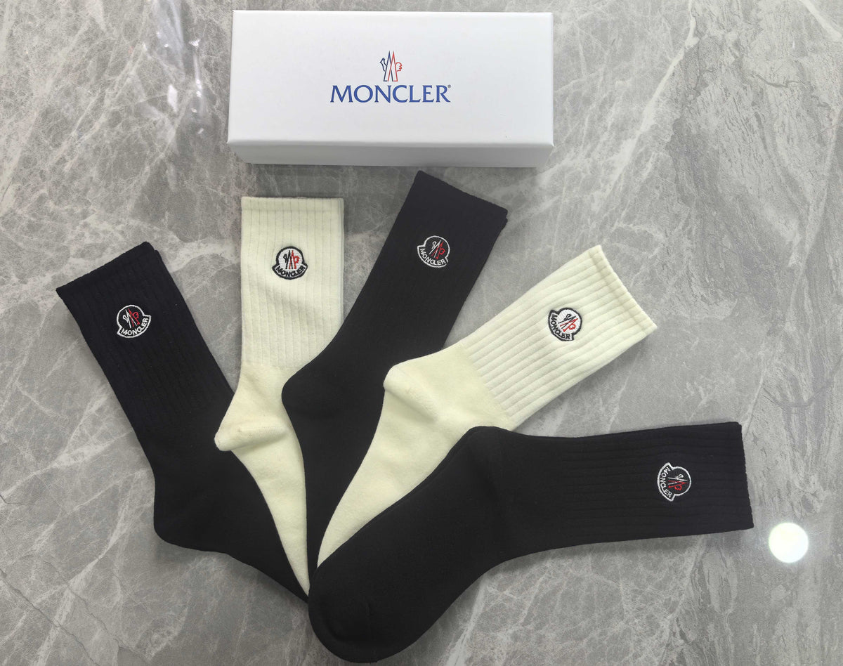 Moncler Cotton Socks - 5-Pair Set