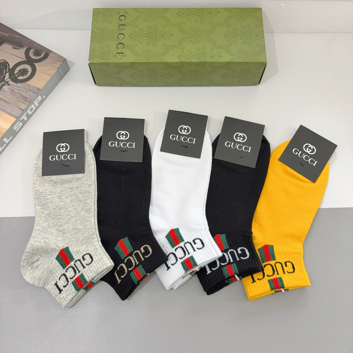 Gucci Cotton Short Socks – 5-Pair Pack