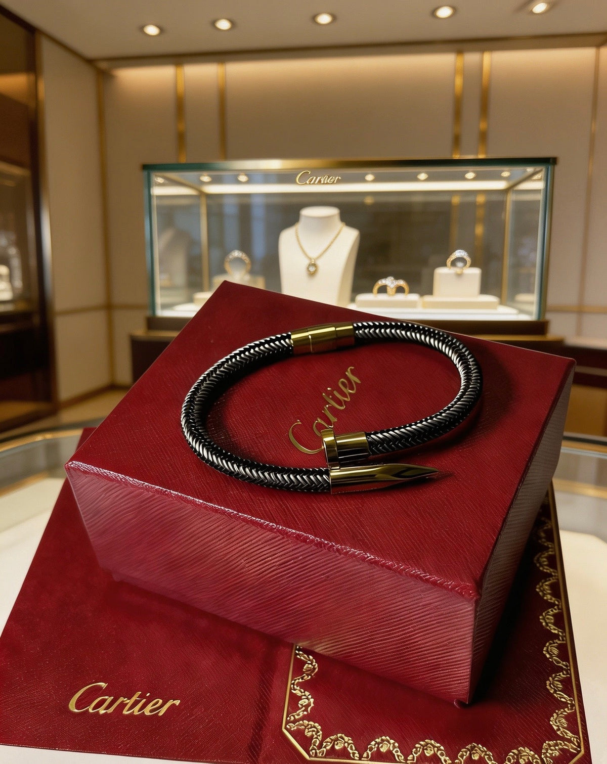 Martin Graham bracelet in polished metal-tone – side detail