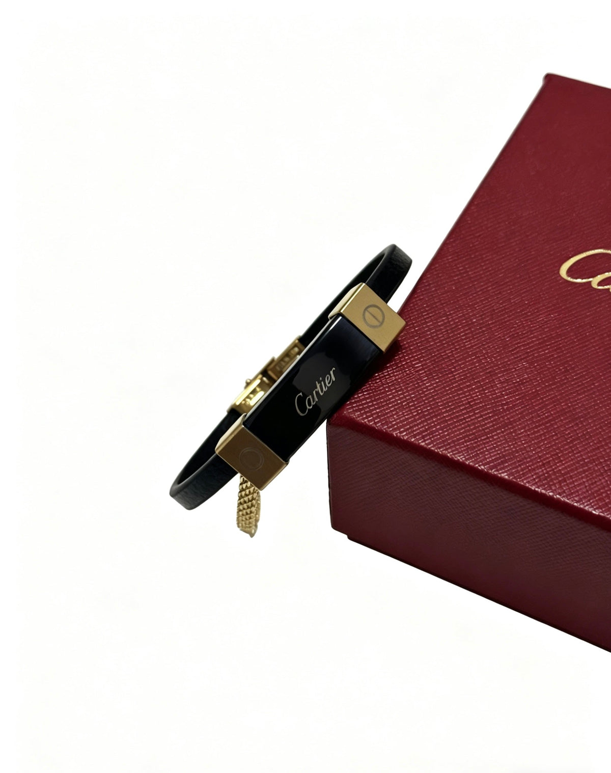 Martin Graham bracelet in polished metal-tone – side detail