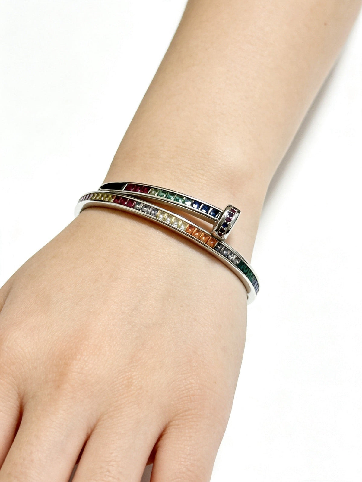 Martin Graham bracelet in polished metal-tone – side detail