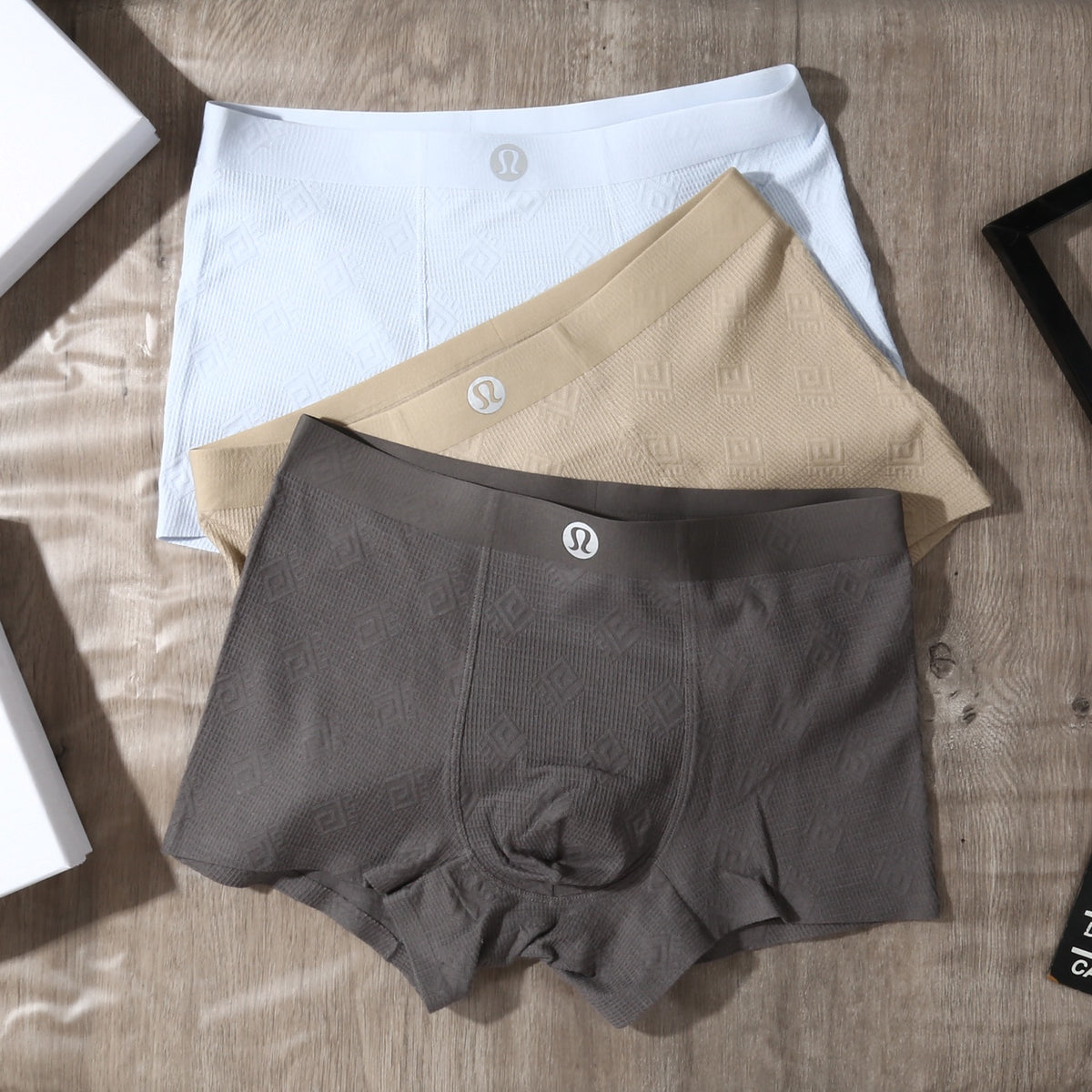 Lululemon Cotton-Blend Jacquard Men's Underwear - 3-Piece Box