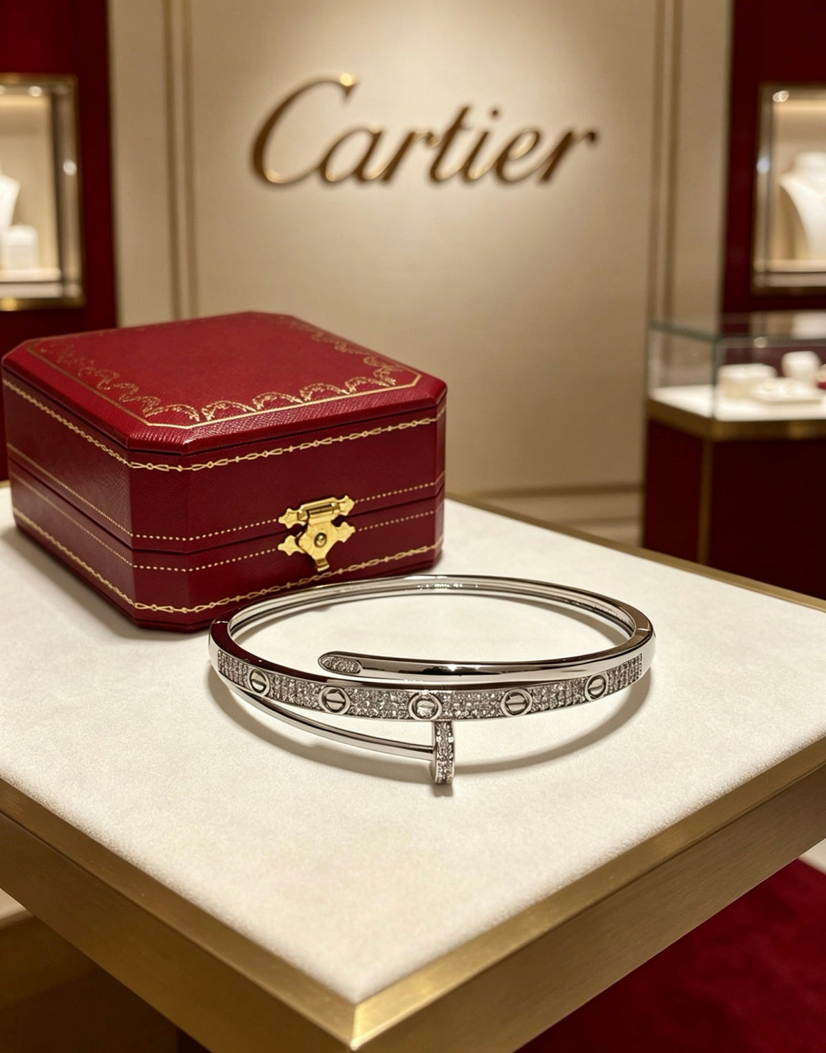 Martin Graham bracelet in polished metal-tone – side detail