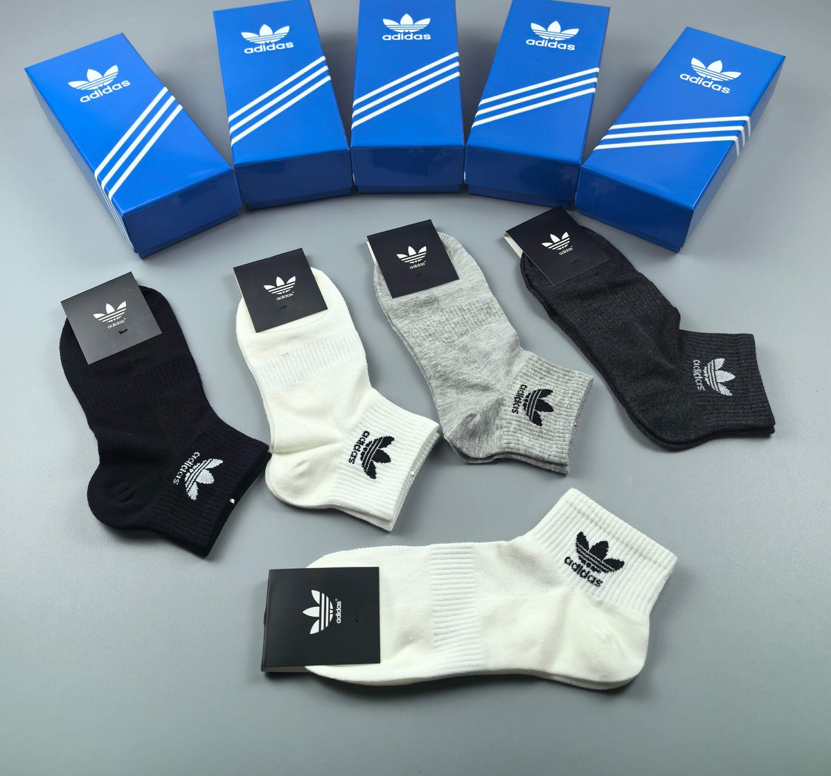 Adidas Cotton Breathable Socks – 5-Pair Pack