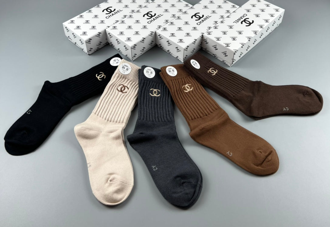 Chanel Classic Ankle Socks - 5-Pair Box