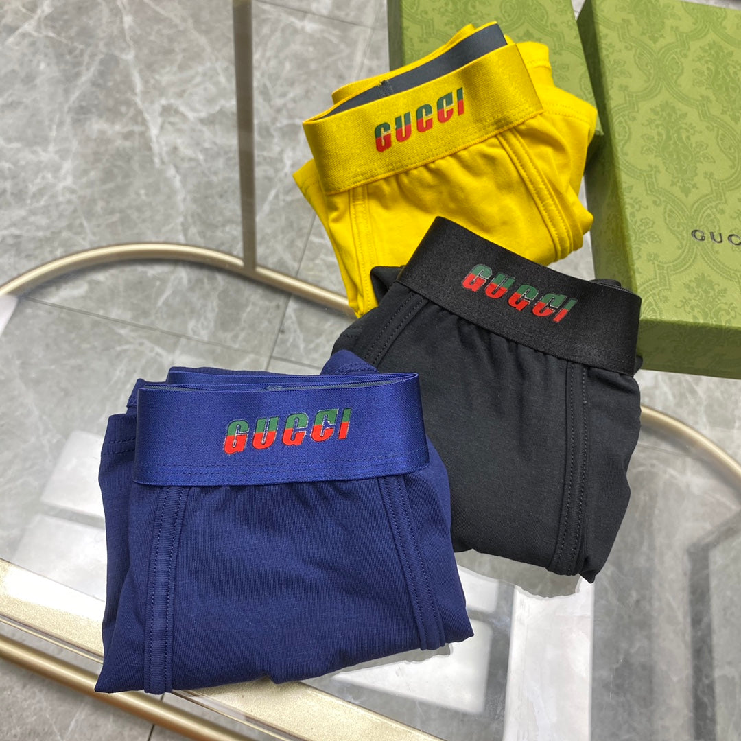 Gucci Colour Logo Men's Trunk Underwear - 3-Piece Box