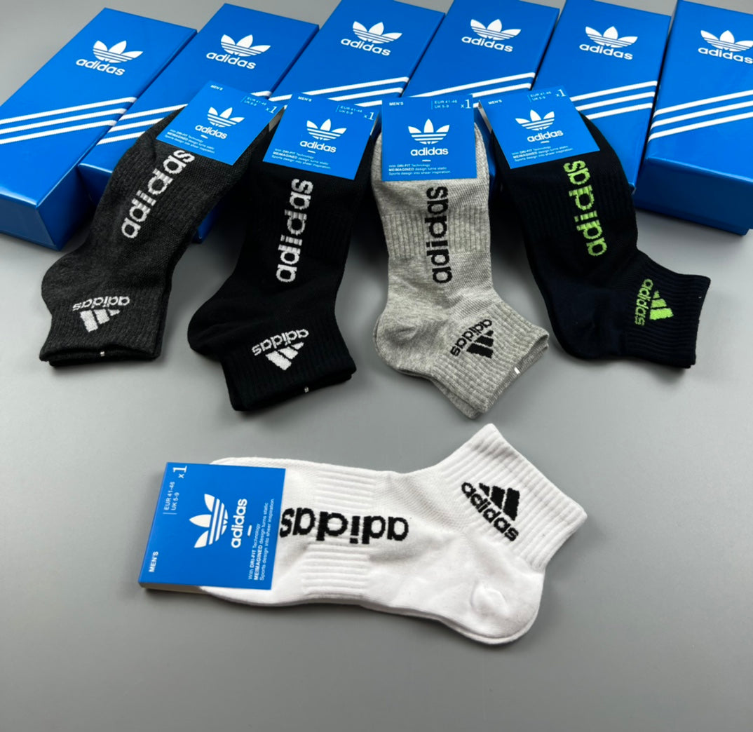 Adidas Cotton Breathable Socks – 5-Pair Pack
