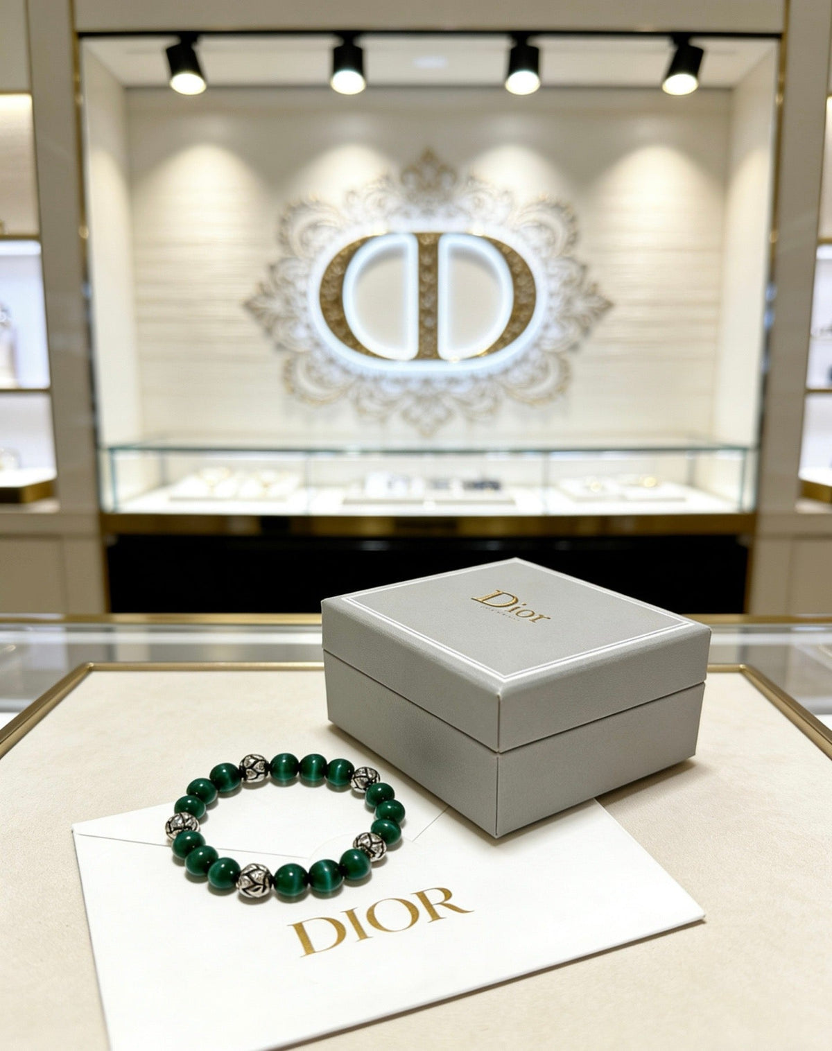 Martin Graham bracelet in polished metal-tone