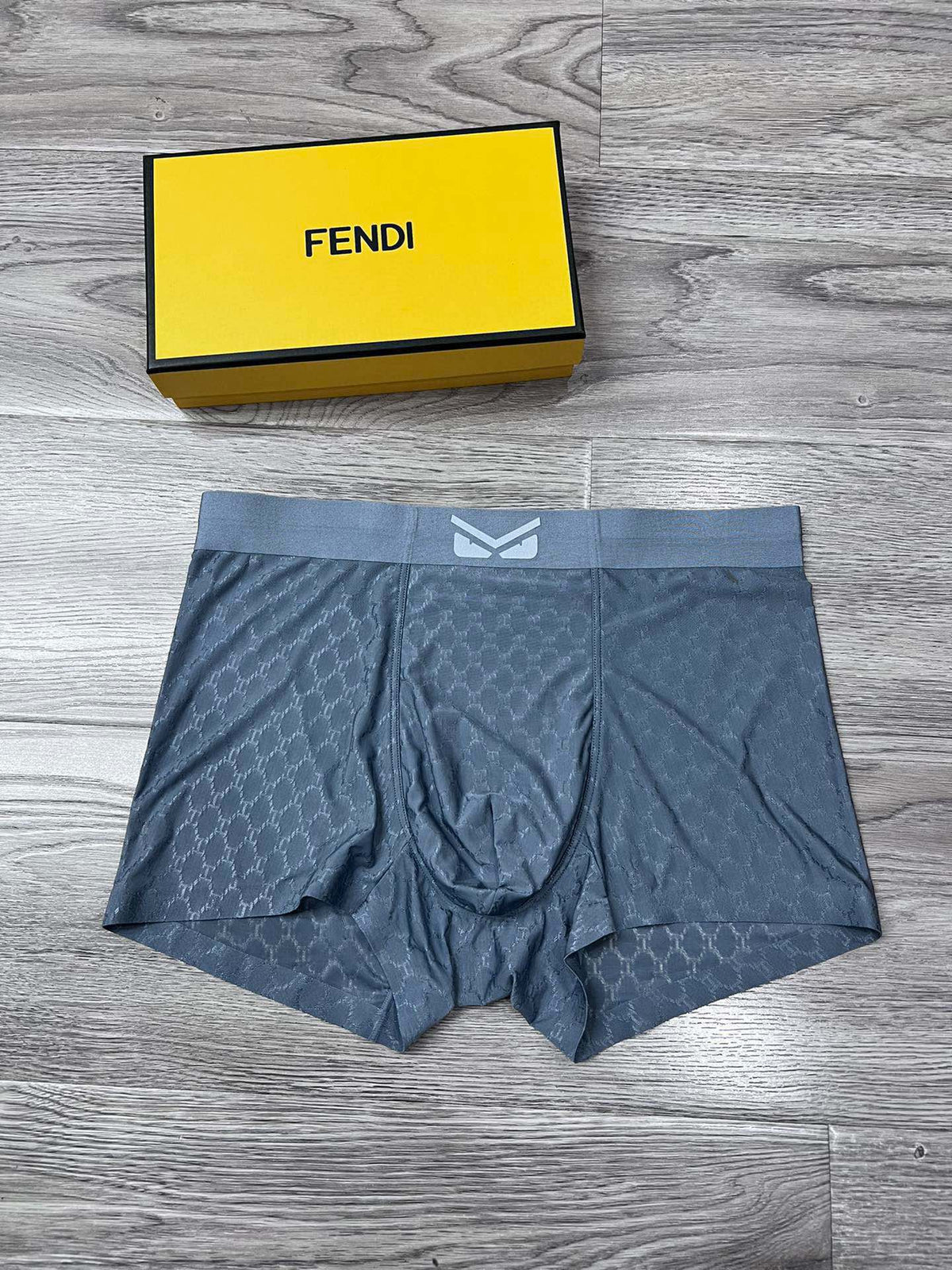 Fendi Graphic Emblem Details Men's Boxer Briefs - 3-Piece Box