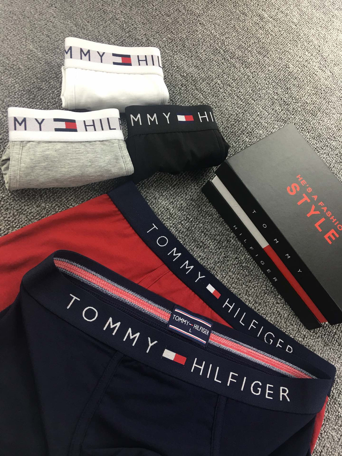 Tommy Hilfiger Odell Striped Logo Waistbands Men's Boxer Briefs