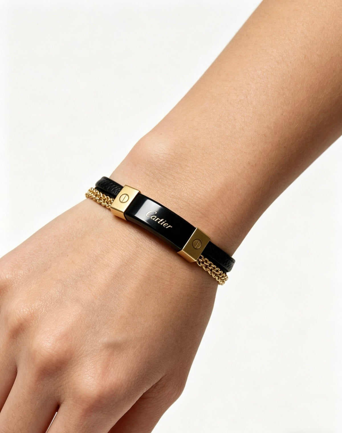 Martin Graham bracelet in polished metal-tone
