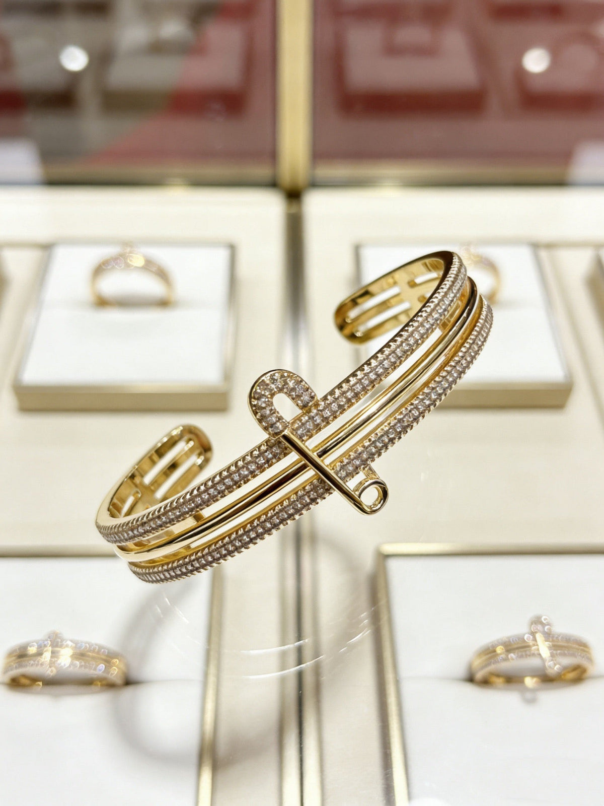 Martin Graham bracelet in polished metal-tone