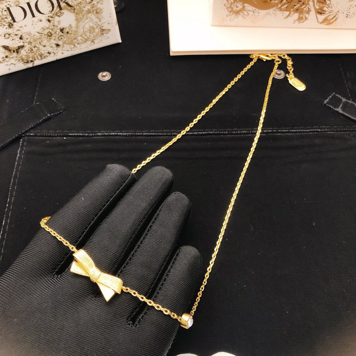 Martin Graham pendant necklace in polished metal-tone