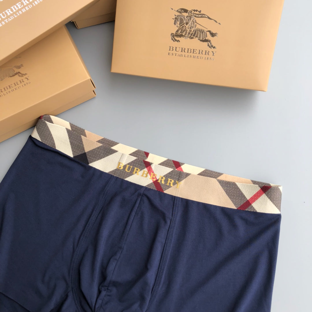 Burberry Contrast Logo Waistbands Men's Boxer Briefs - 3-Piece Box