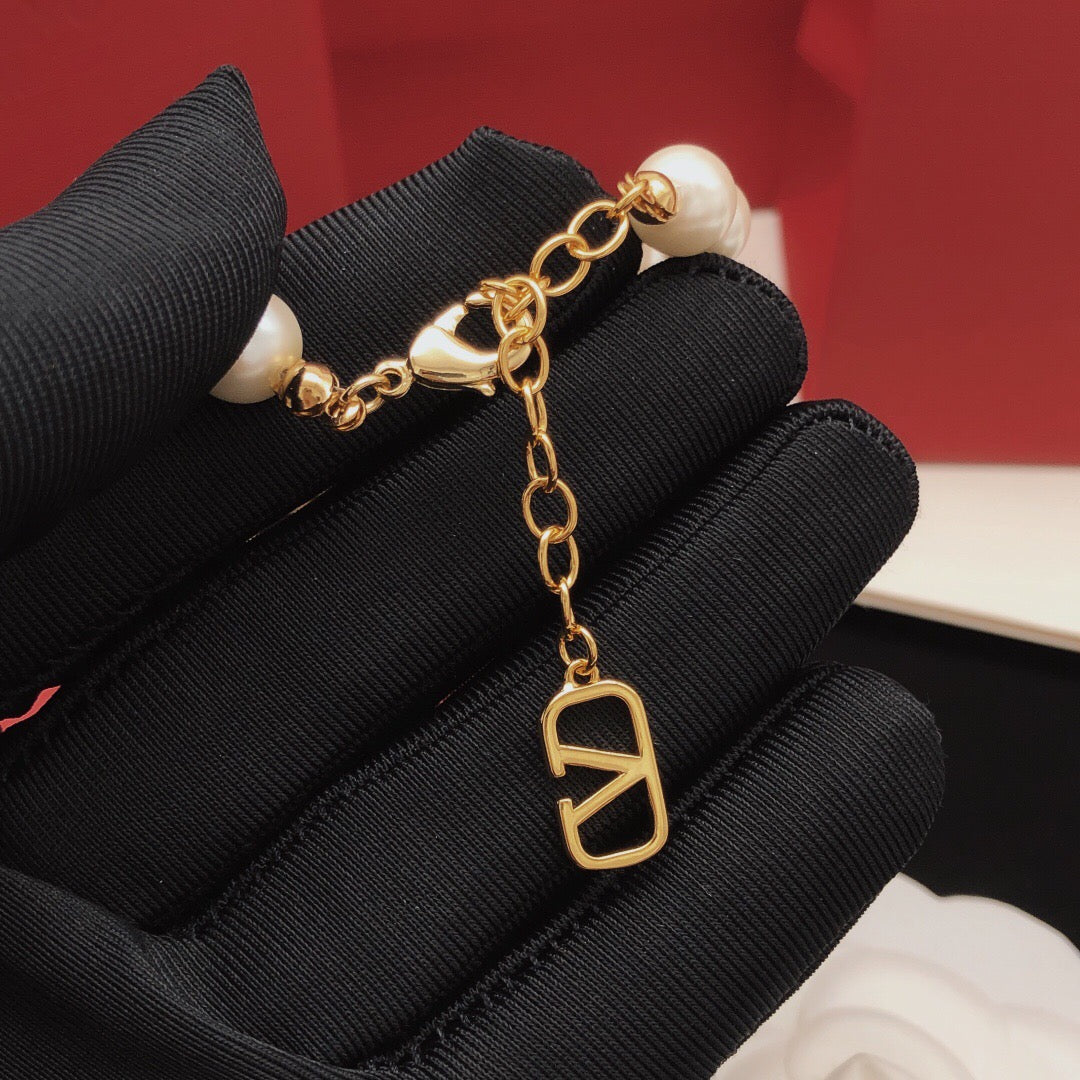 Martin Graham bracelet in polished metal-tone