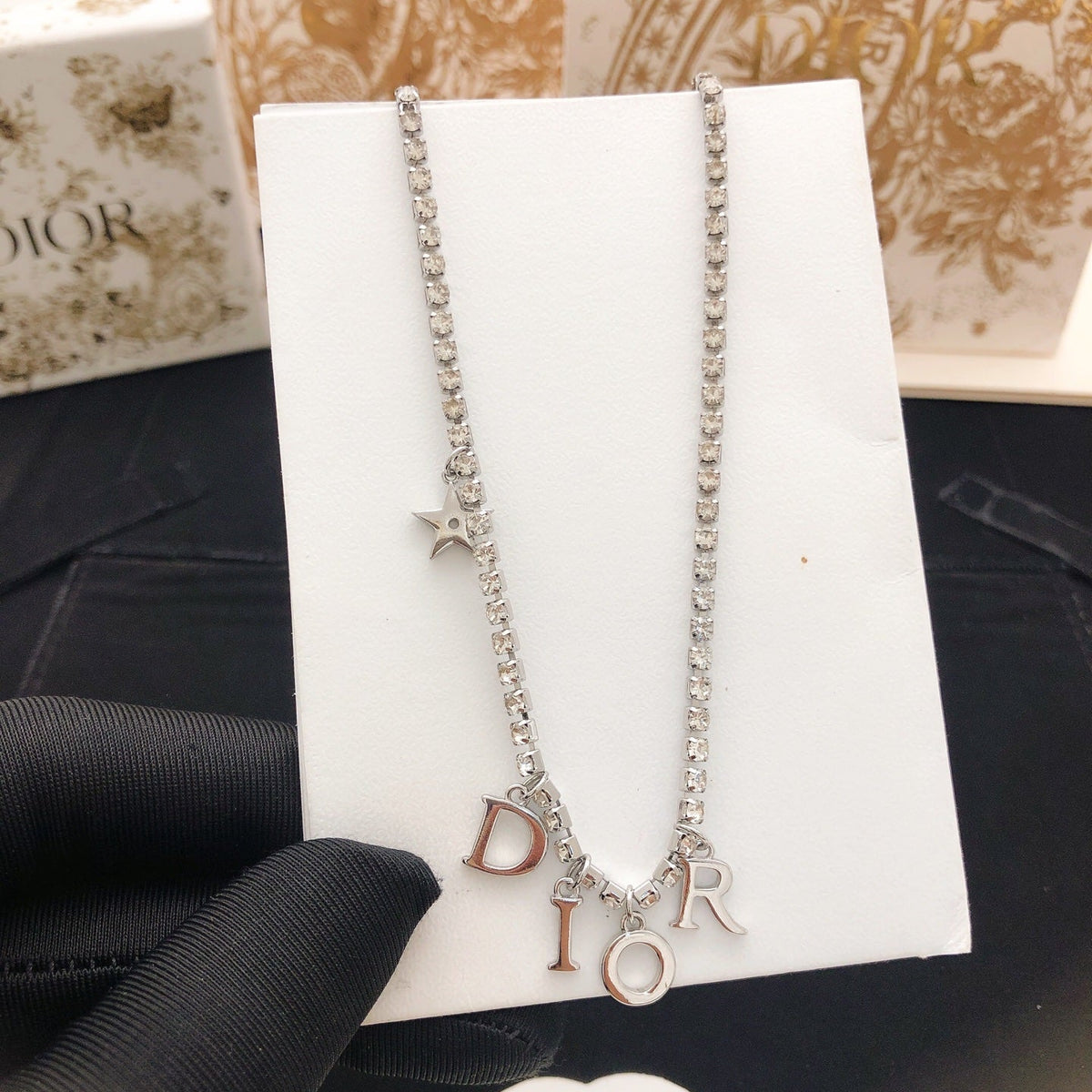 Martin Graham pendant necklace in polished metal-tone