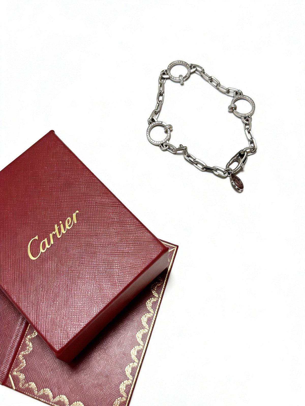 Martin Graham bracelet in polished metal-tone