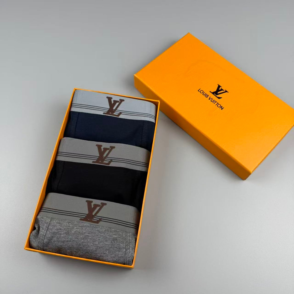Louis Vuitton Logo Detail Men's Boxer Briefs - 3-Piece Box