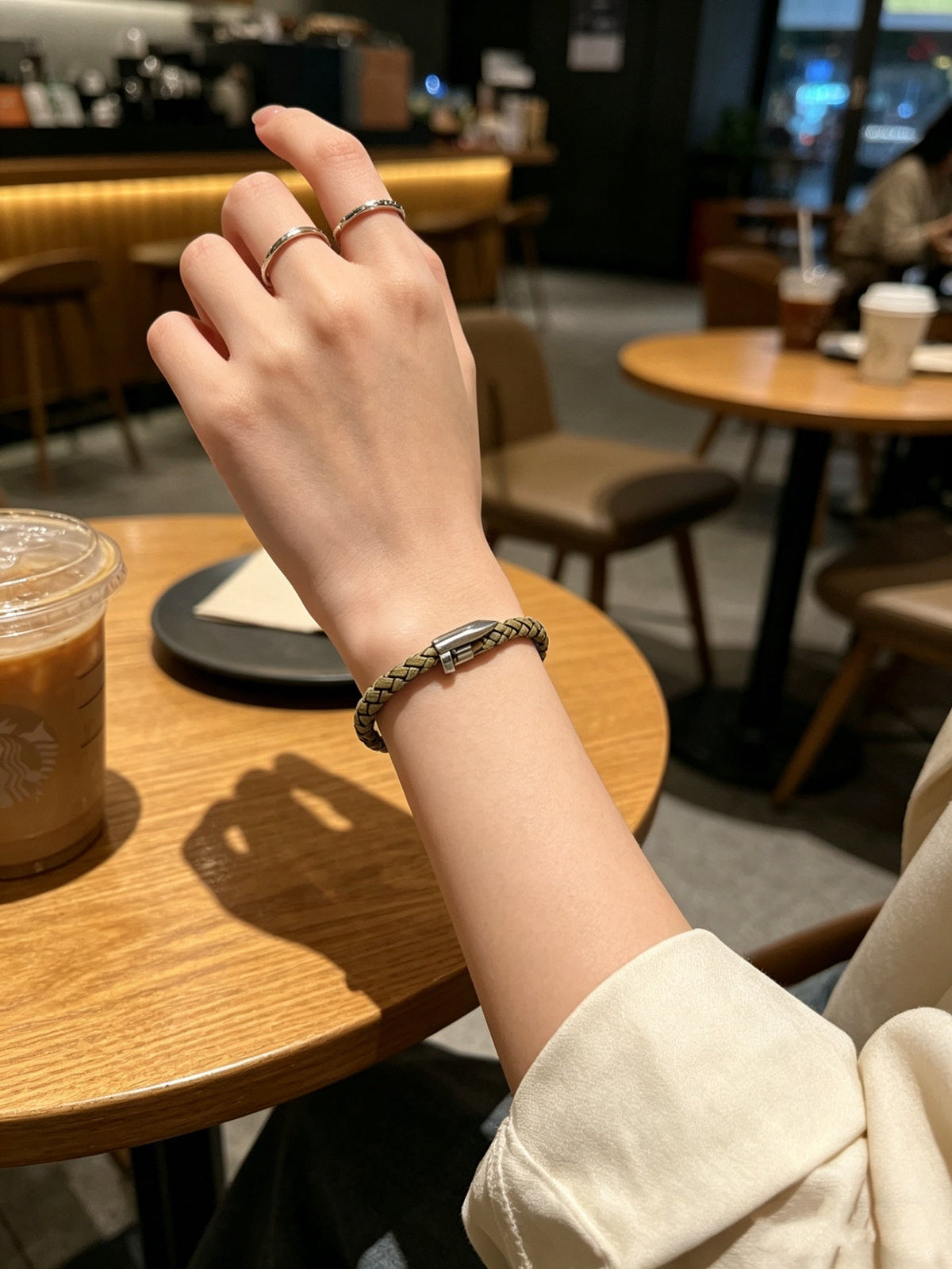Martin Graham bracelet in polished metal-tone