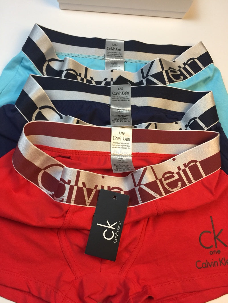 Calvin Klein Wide Waistband Men's Trunk Underwear - 3-Piece Box