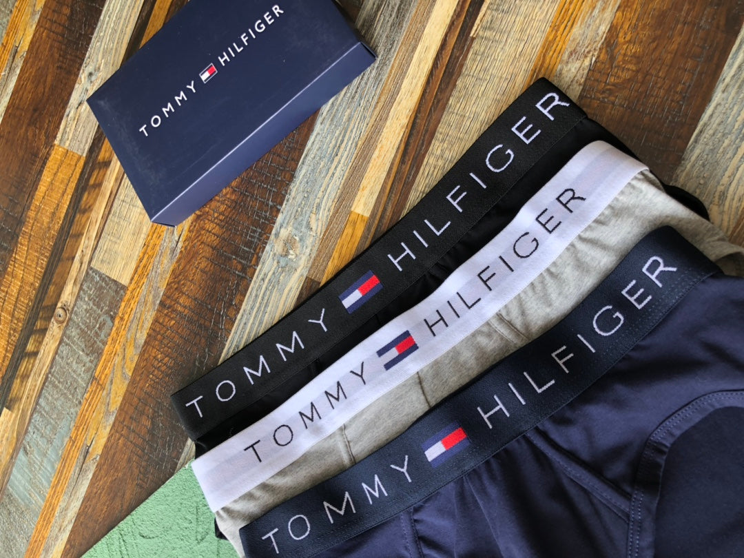 Tommy Hilfiger Red-Trimmed Logo Waistbands Men's Briefs - 3-Piece Box
