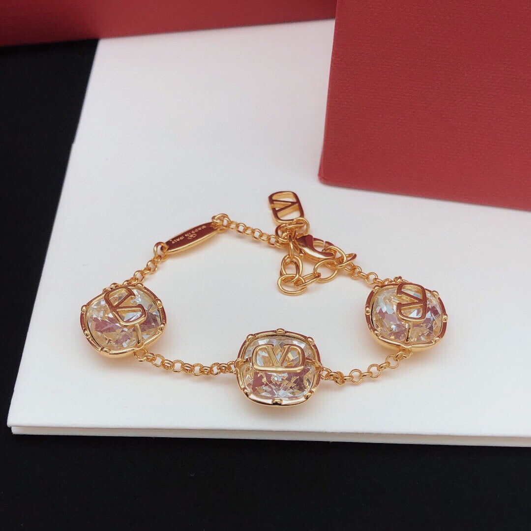 Martin Graham bracelet in polished metal-tone