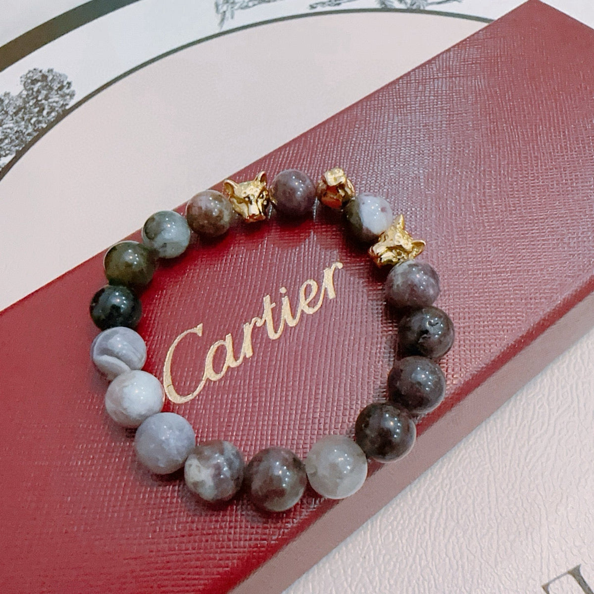 Martin Graham bracelet in polished metal-tone