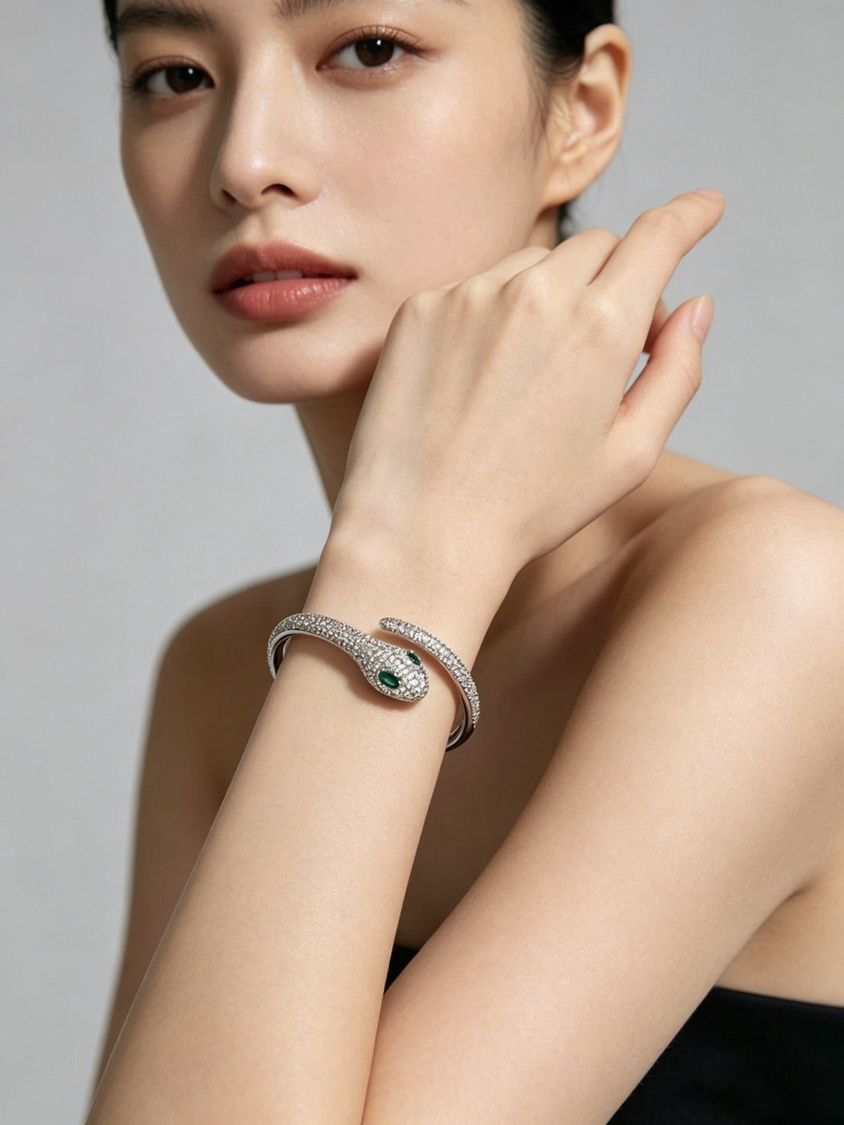 Martin Graham bracelet in polished metal-tone
