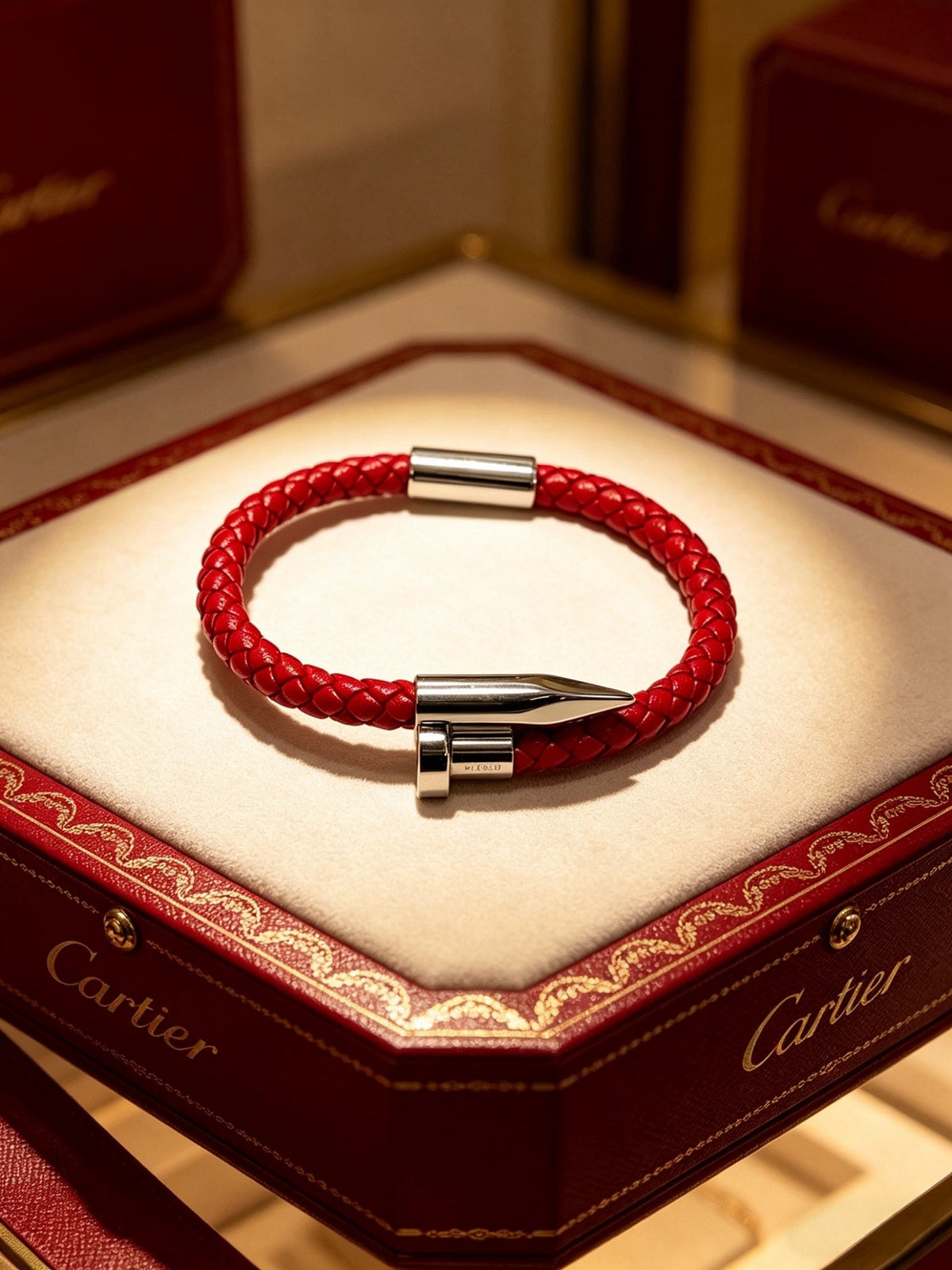 Martin Graham bracelet in polished metal-tone