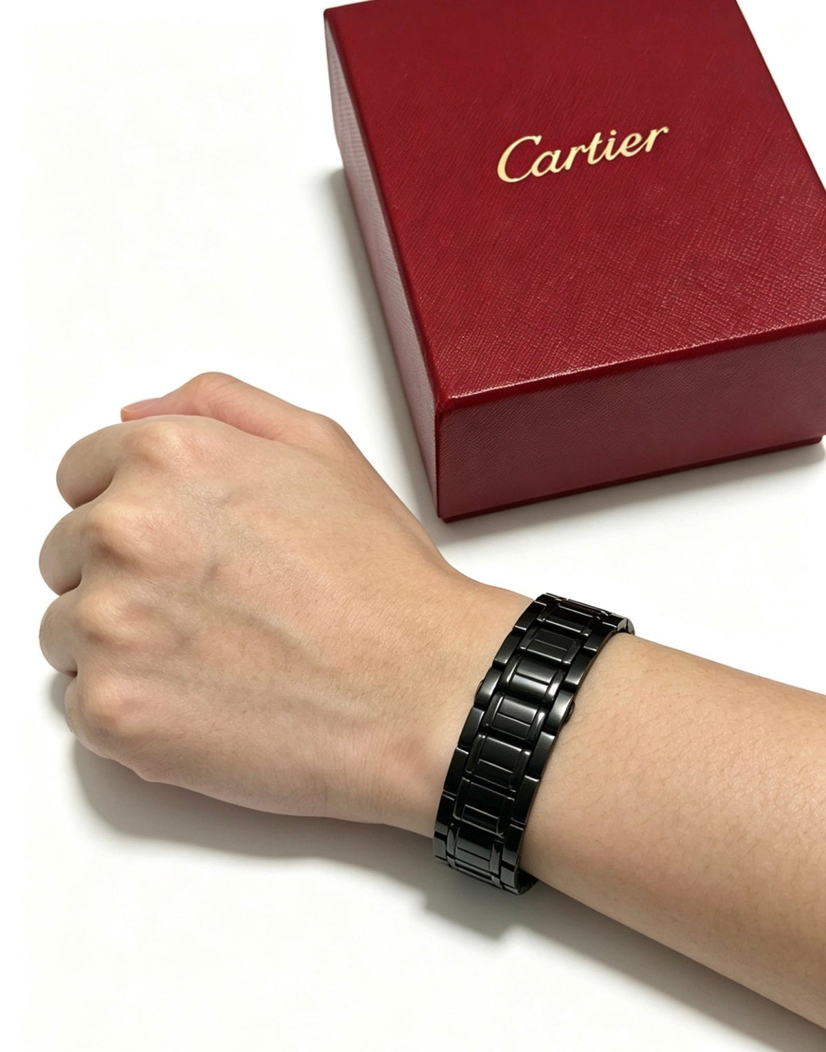 Martin Graham bracelet in polished metal-tone