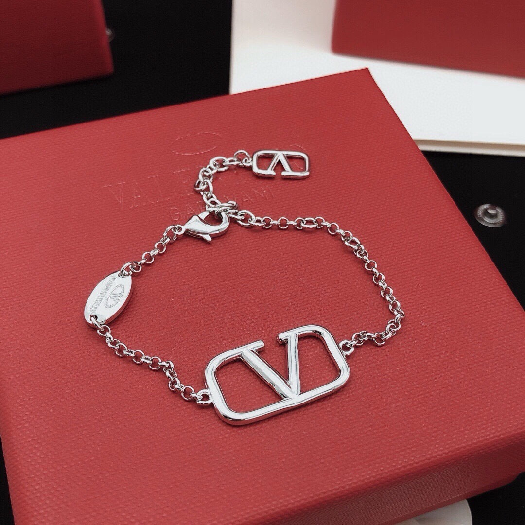 Martin Graham bracelet in polished metal-tone