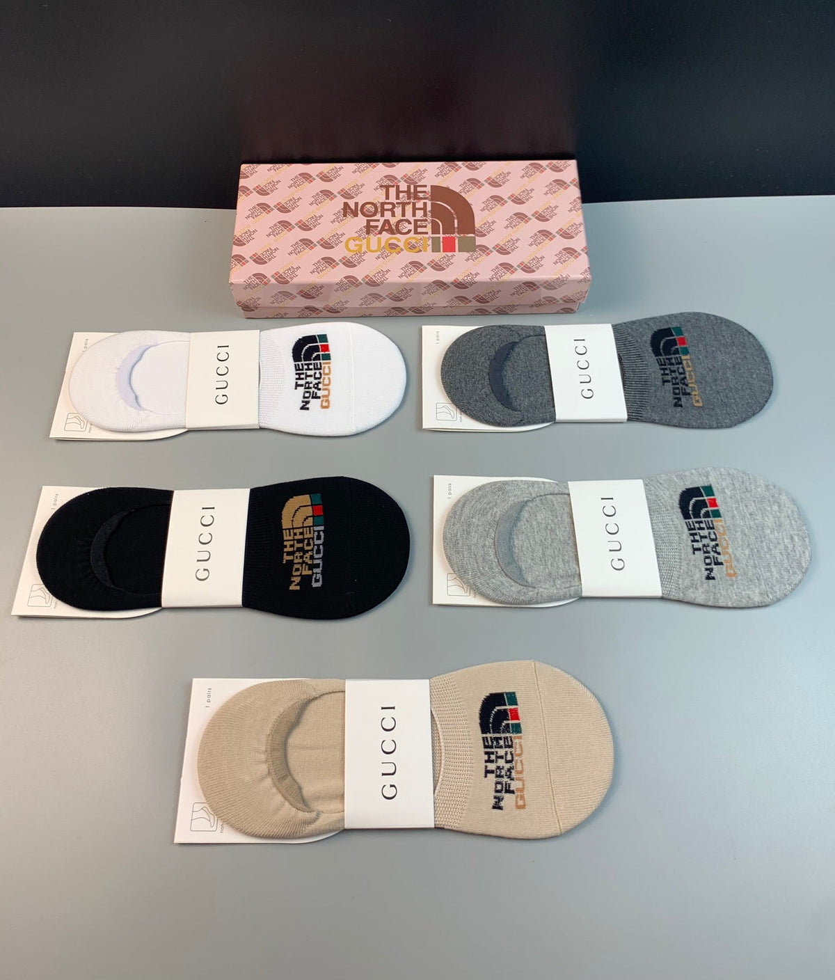 Gucci Gucci x The North Face No-Show Socks - Box of 5 Pairs