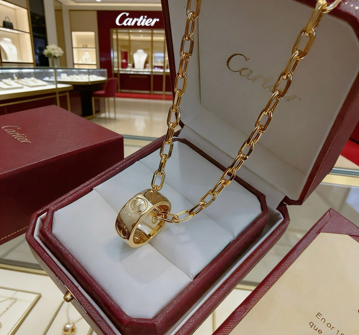 Martin Graham pendant necklace in polished metal-tone