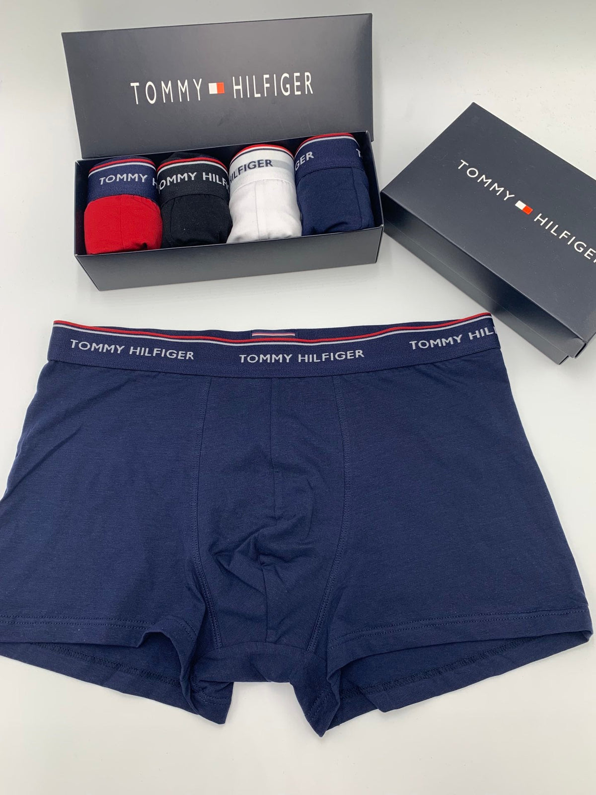 Tommy Hilfiger Clean Logo Waistbands Men's Boxer Briefs - 3-Piece Box