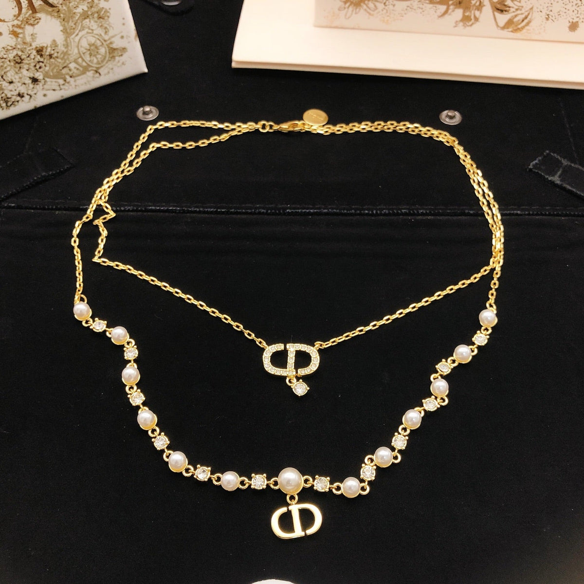 Martin Graham pendant necklace in polished metal-tone
