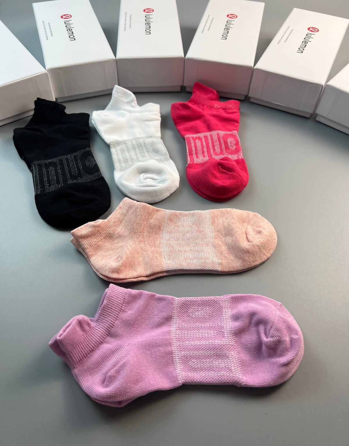Lululemon Cotton Circular Emblems Ankle Socks